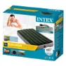 Intex Downy Fiber-tech Enkel Med Fotpump Madrass, Green / grey, 99 x 191 x 25cm