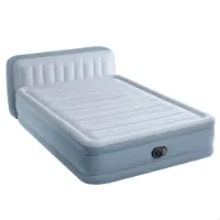 Intex Dura-beam Deluxe Plush Queen Size With Headboard Dubbel Luftmadrass
