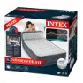 Intex Dura Beam Deluxe Ultra Plush Luftmadrass, Grey, 152 x 236 x 86cm