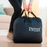 Intex Dura Beam Deluxe Ultra Plush Luftmadrass, Grey, 152 x 236 x 86cm