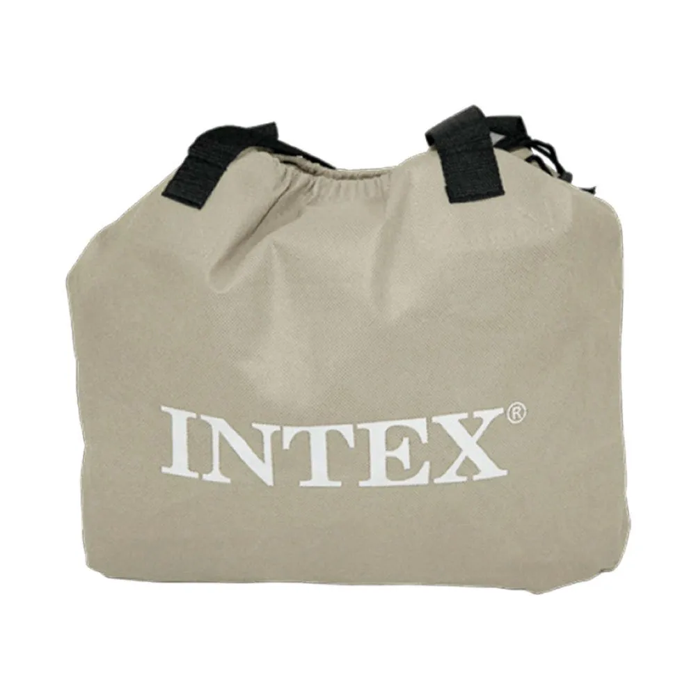 Intex Dura-beam Plus Comfortplush Luftmadrass, Grey, 152 x 203 x 56cm