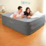 Intex Dura-beam Plus Comfortplush Luftmadrass, Grey, 152 x 203 x 56cm