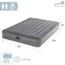 Intex Dura Beam Queen Luftmadrass, Grey, One Size