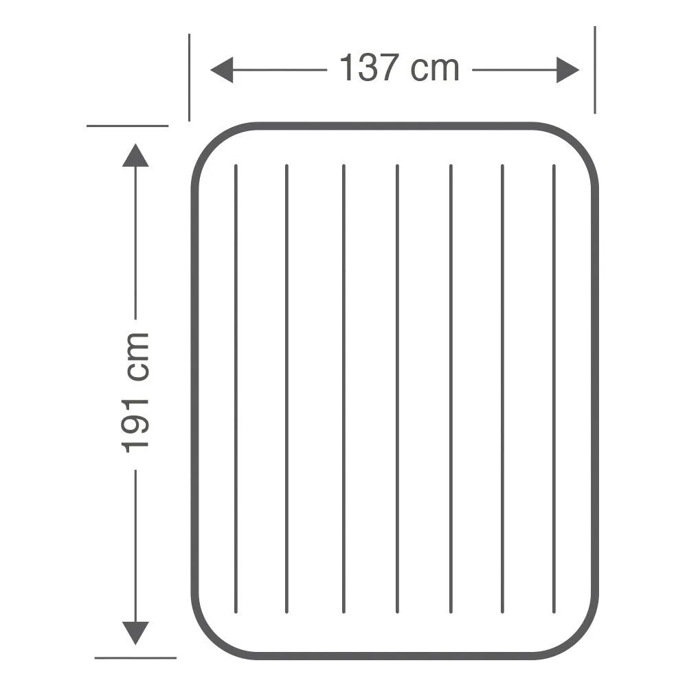 Intex Dura Beam Standard Deluxe Enkel Luftmadrass