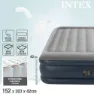Intex Dura-beam Standard Deluxe Pillow N2 Luftmadrass, Grey, 152 x 203 x 42cm