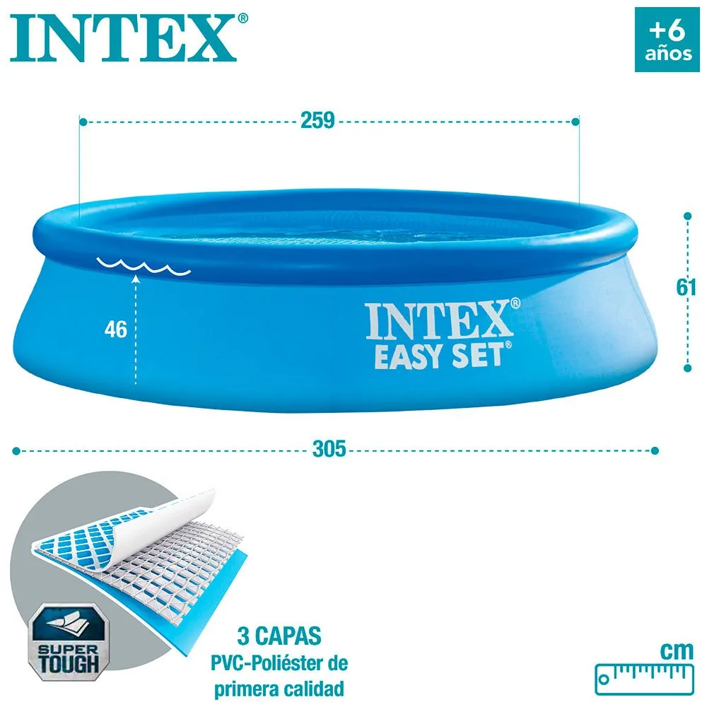 Intex Easy Set 305x61 Cm Pool unisex, Blue, 305 x 61cm