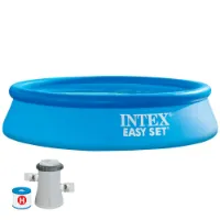 Intex Enkel Uppsättning Med Filterpatronpump Pool 244x61 Cm unisex Intex Enkel Uppsättning Med Filterpatronpump Pool 244x61 Cm unisex