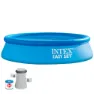Intex Enkel Uppsättning Med Filterpatronpump Pool 244x61 Cm unisex, Blue, 244 x 61cm