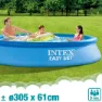 Intex Enkel Uppsättning Med Filterpatronpump Pool 305x61 Cm unisex, Blue, 305 x 61cm