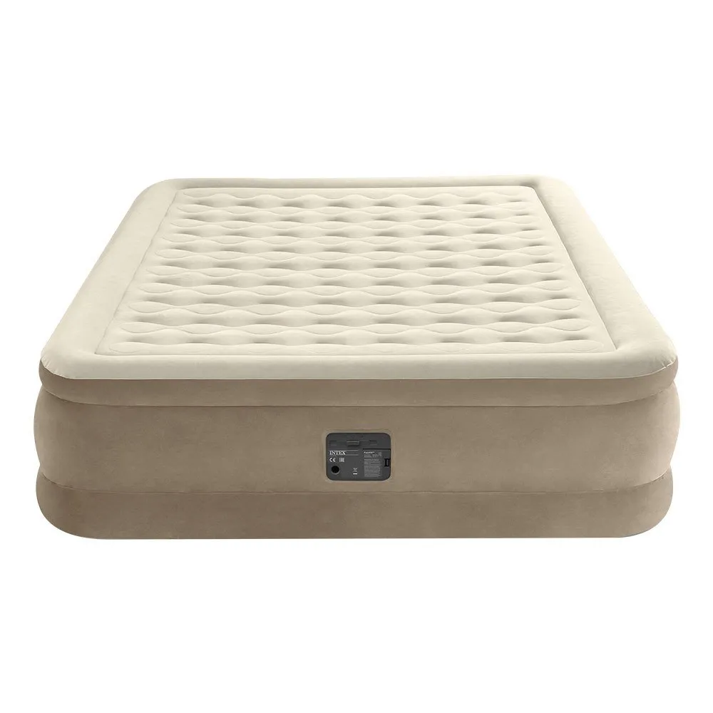 Intex Extra Mjuk Luftmadrass I Queen Size, Beige, One Size