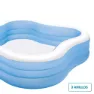 Intex Familjepool unisex, White / blue, 229 x 229 x 56cm
