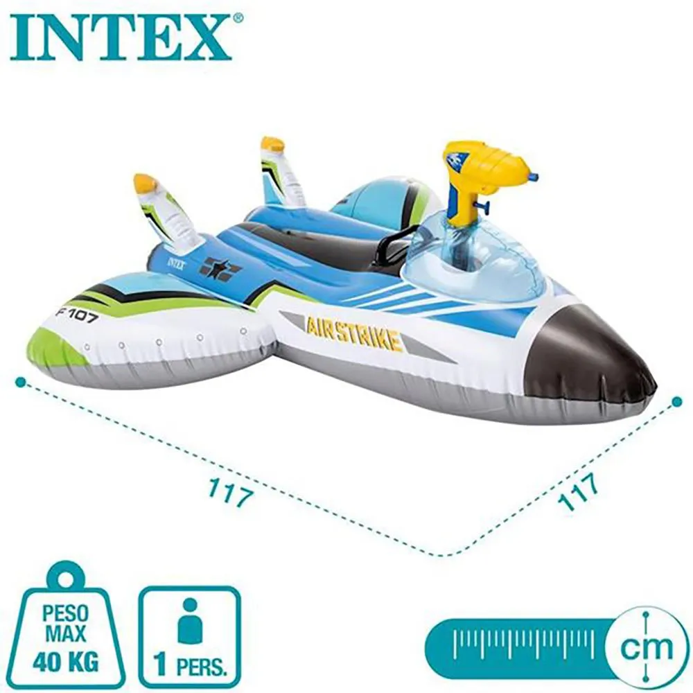 Intex Flygplansfigur Med Vattenkanon Blandade Modeller 117x117 Cm unisex, Multicolor, One Size Intex Flygplansfigur Med Vattenkanon Blandade Modeller 117x117 Cm unisex, Multicolor, One Size