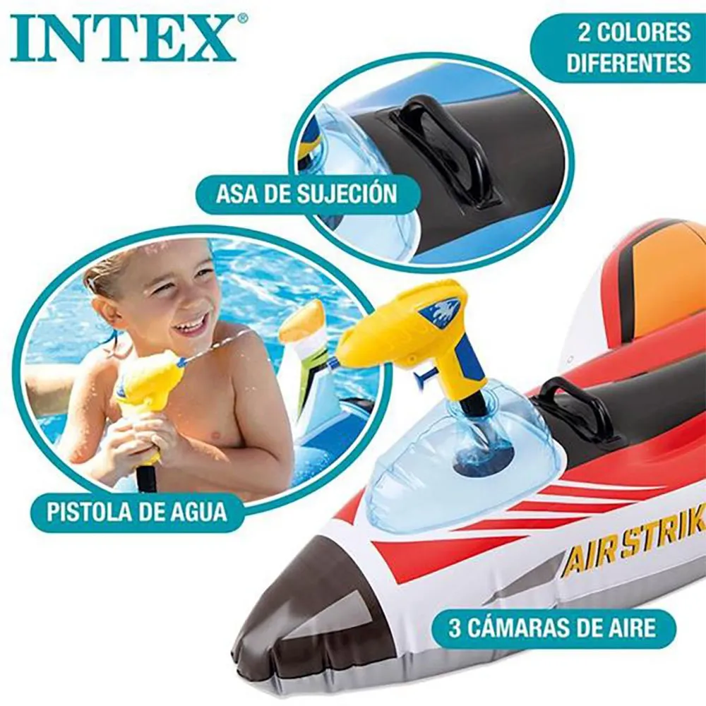 Intex Flygplansfigur Med Vattenkanon Blandade Modeller 117x117 Cm unisex, Multicolor, One Size Intex Flygplansfigur Med Vattenkanon Blandade Modeller 117x117 Cm unisex, Multicolor, One Size