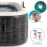 Intex Greystone Deluxe 175x175x71 Cm Uppblåsbart Spa unisex, Grey, 795L