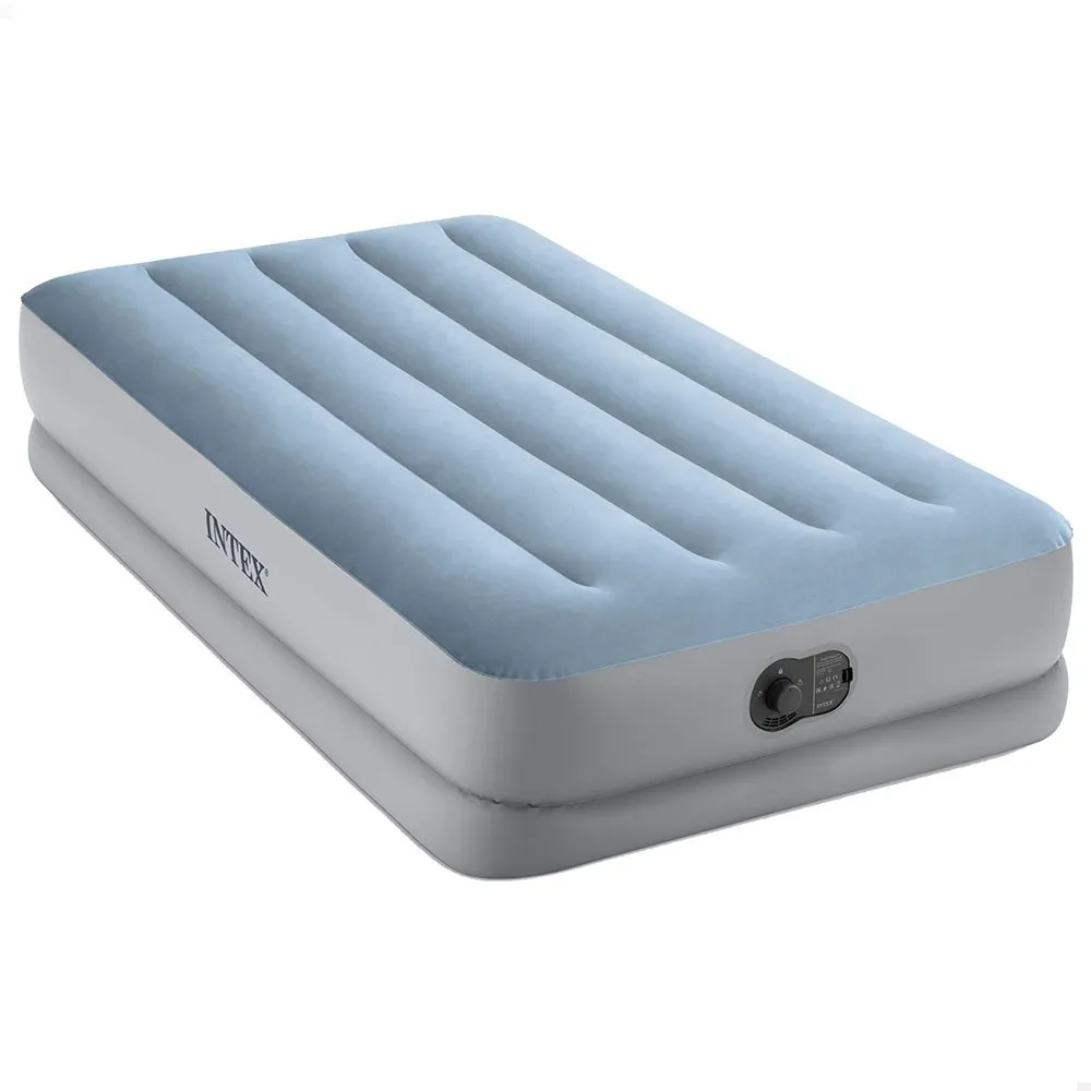 Intex Individuell Uppblåsbar Madrass Storlek M Plus Medelhög Komfort, Multicolor, One Size