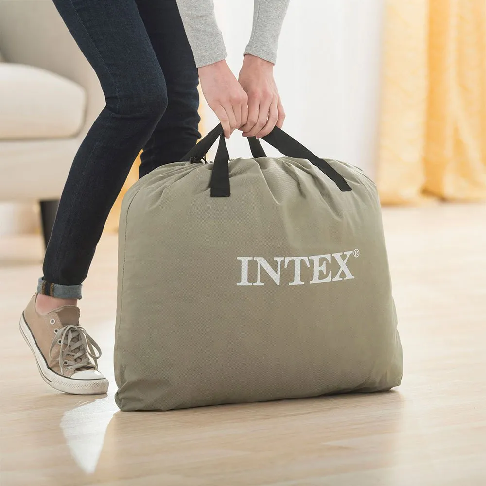 Intex Individuell Uppblåsbar Madrass Storlek M Plus Medelhög Komfort, Multicolor, One Size