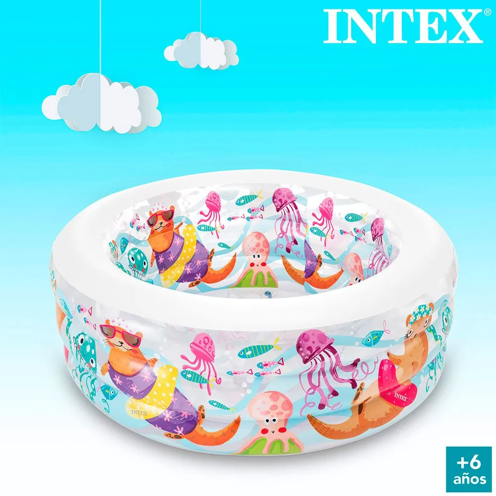 Intex Inflatable Aquarium Pool unisex, Clear / multicolor, 153 x 56cm