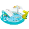 Intex Krokodil Lekcenter Med Rutschkana Och Pool unisex, Multicolor, 201 x 17 x 84cm