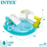 Intex Krokodil Lekcenter Med Rutschkana Och Pool unisex, Multicolor, 201 x 17 x 84cm