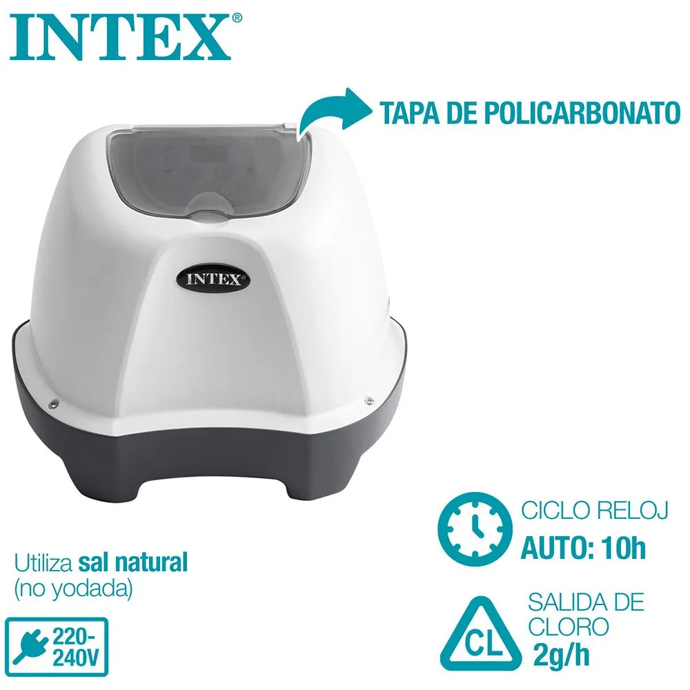 Intex Krystal Clear Saltklorinator För Pooler Upp Till 8.3 M³ unisex, Grey, One Size
