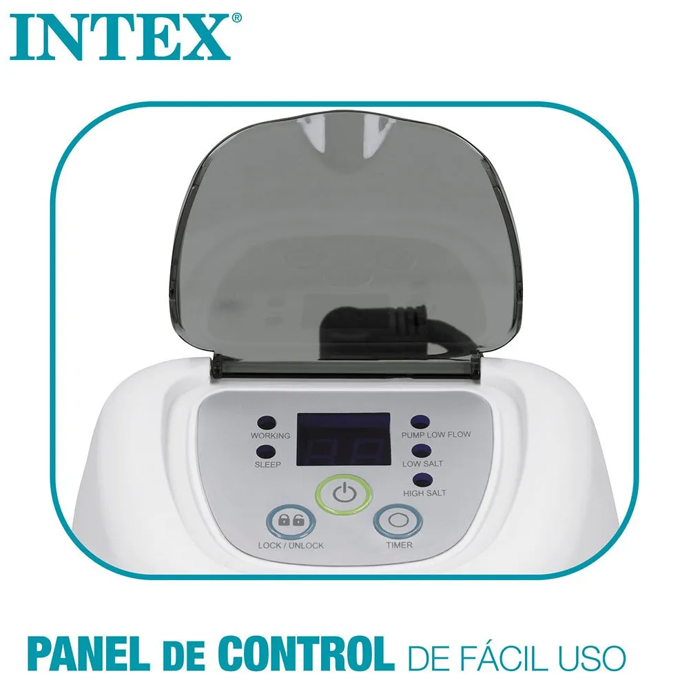 Intex Krystal Clear Saltklorinator För Pooler Upp Till 8.3 M³ unisex, Grey, One Size