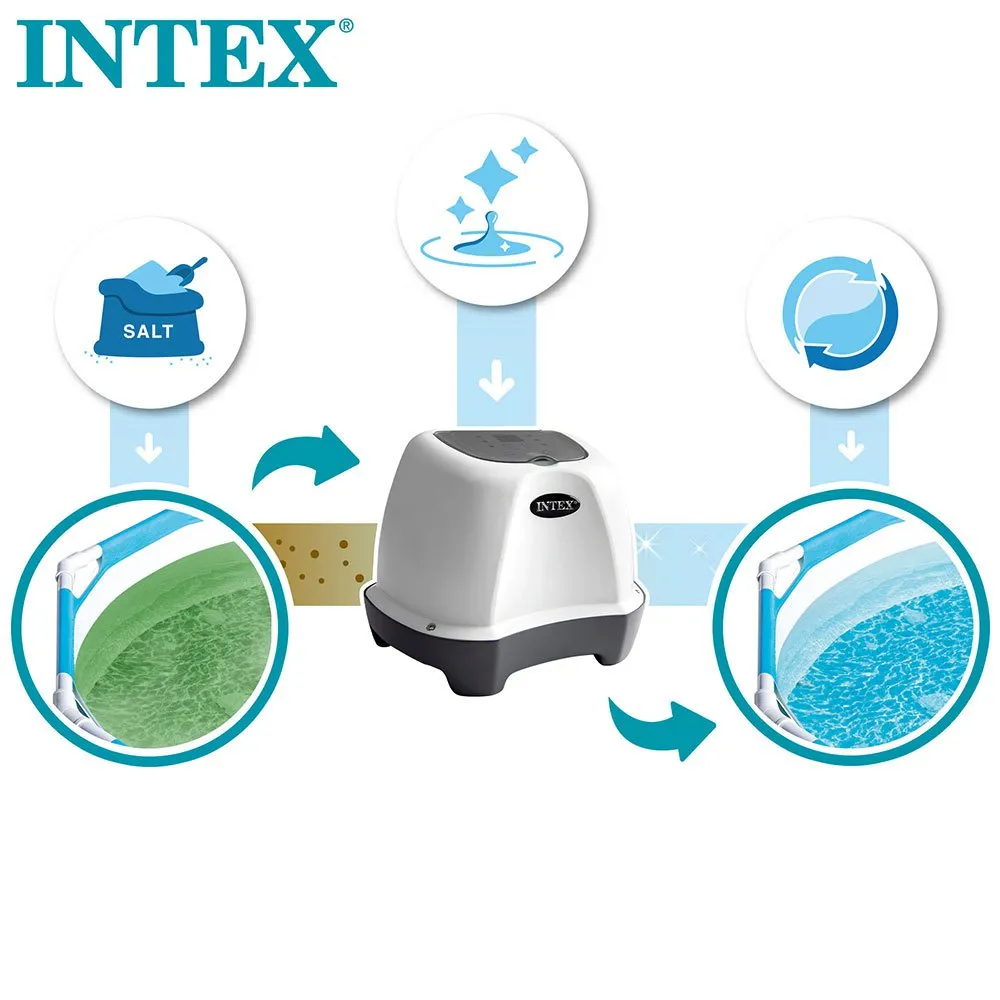 Intex Krystal Clear Saltklorinator För Pooler Upp Till 8.3 M³ unisex, Grey, One Size