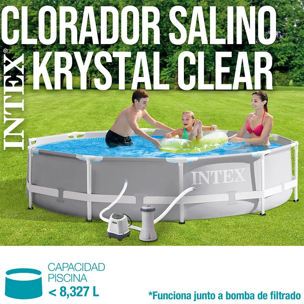 Intex Krystal Clear Saltklorinator För Pooler Upp Till 8.3 M³ unisex, Grey, One Size