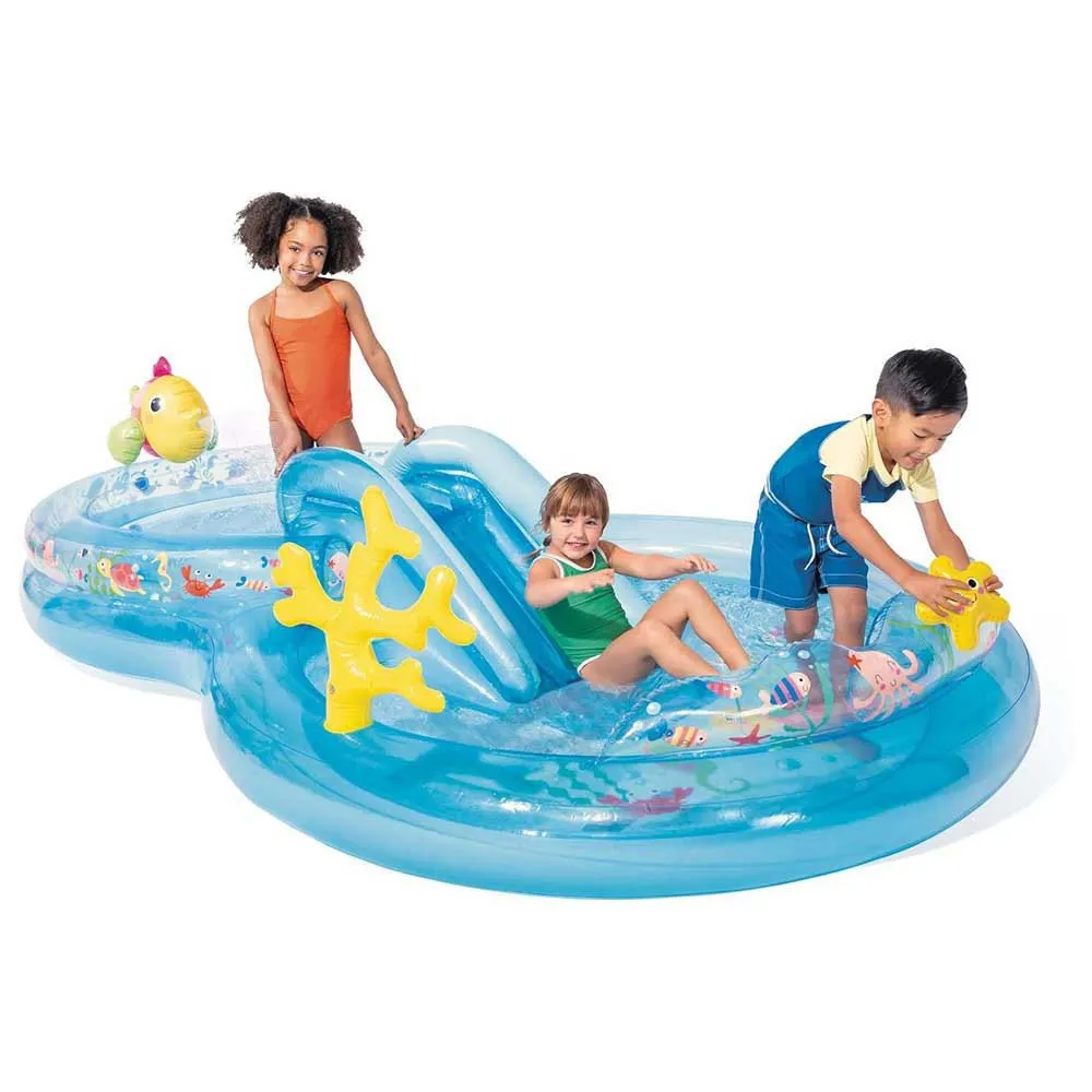 Intex Låg Uppblåsbar Pool 206l, Multicolor, One Size