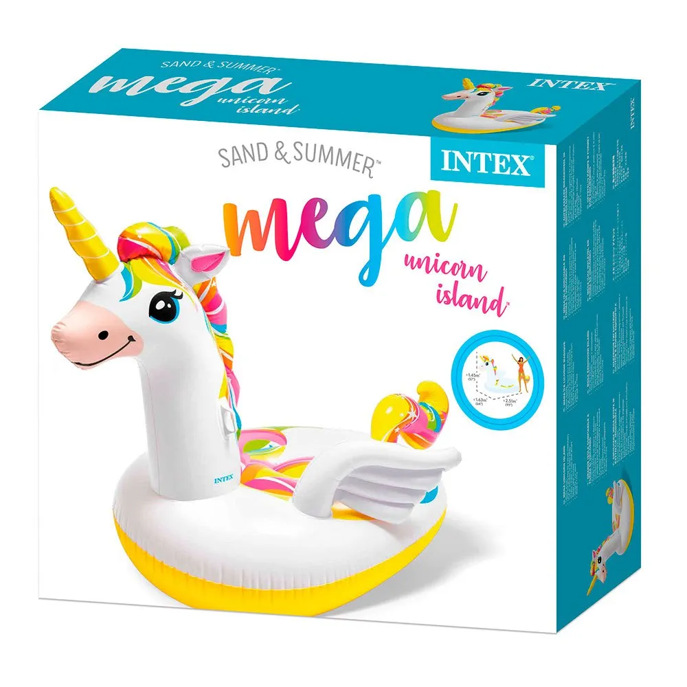 Intex Mega Enhörning Flyta unisex, White, 163 x 251 x 145cm Intex Mega Enhörning Flyta unisex, White, 163 x 251 x 145cm