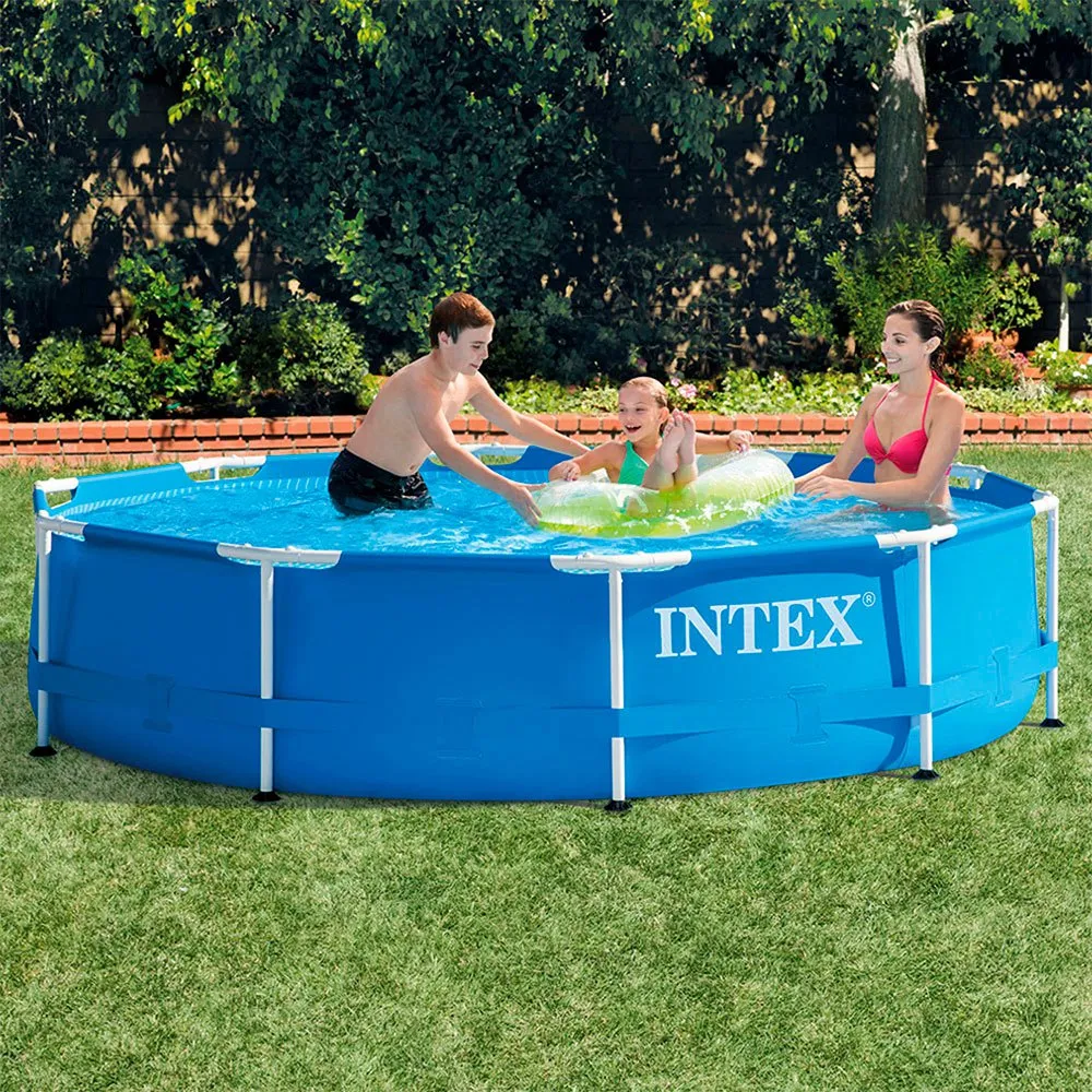 Intex Metal Frame Round+filter Pool unisex, Blue, 4485L