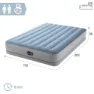 Intex Mid-rise Comfort Dubbel Luftmadrass, Grey, 152 x 203 x 36cm