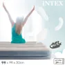 Intex Midrise Dura-beam Standard Pillow Rest Luftmadrass, Grey, 99 x 191 x 30cm
