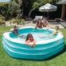 Intex Octogonal Rund Uppblåsbar Pool unisex, Blue / white, 999L
