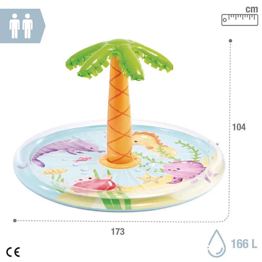 Intex Palm Ø 173x104 Cm Vattenlekcenter unisex, Multicolour, 166L Intex Palm Ø 173x104 Cm Vattenlekcenter unisex, Multicolour, 166L