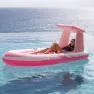 Intex Pink Paradise 244x119x97 Cm Luftmadrass För Pool unisex, Pink / white, One Size