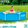 Intex Pool Med Metallram 244x51 Cm unisex, Blue, 1828 Litres