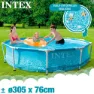 Intex Pool Med Metallram För Stranden 305x76 Cm unisex, Blue, 305 x 76cm