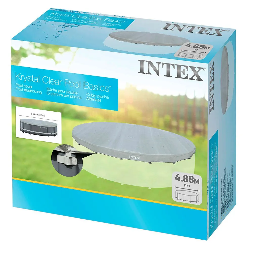 Intex Pooldäck unisex, Grey, 488cm