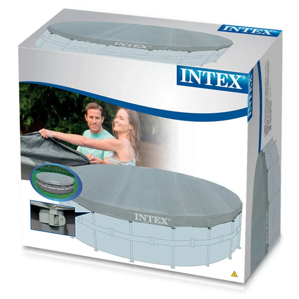 Intex Pooldäck unisex, Grey, 488cm