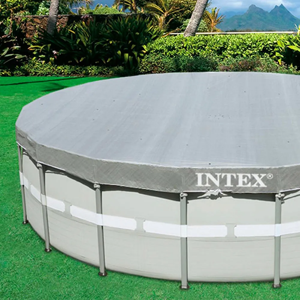 Intex Pooldäck unisex, Grey, 488cm