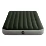 Intex Prestige Downy Dubbelsäng Med Pump Och Fiber-tech-madrass, Green / grey, 137 x 191 x 25cm