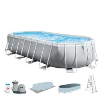 Intex Prism 610x305x122 Cm Stål Ram För Oval Pool Ovan Mark unisex