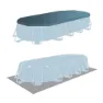Intex Prism 610x305x122 Cm Stål Ram För Oval Pool Ovan Mark unisex, Grey / blue, 18202L