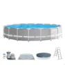 Intex Prism Ø 549x122 Cm Stål Rund Ovanmarkspool unisex, Grey / blue, 24311L