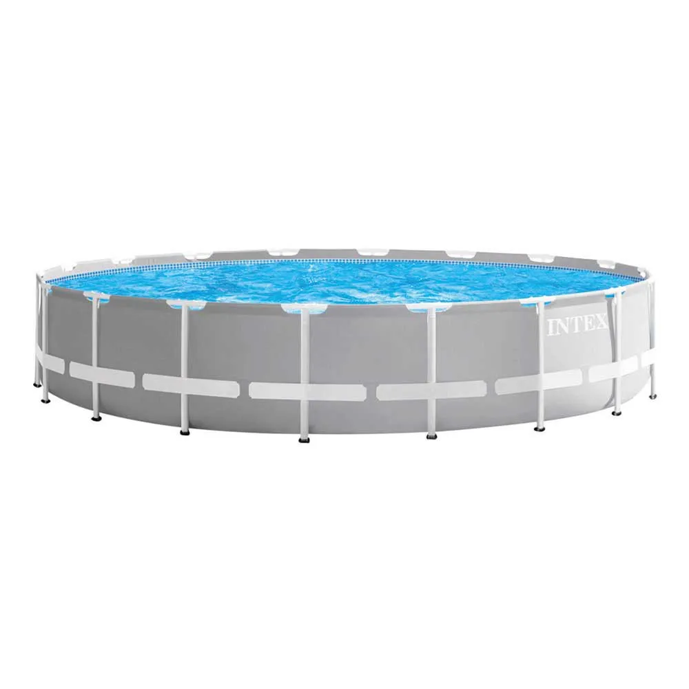 Intex Prism Ø 549x122 Cm Stål Rund Ovanmarkspool unisex, Grey / blue, 24311L