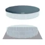 Intex Prism Ø 549x122 Cm Stål Rund Ovanmarkspool unisex, Grey / blue, 24311L