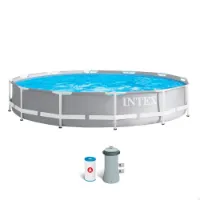 Intex Prisma Frame Range Round Above Ground With Filter Pool unisex Intex Prisma Frame Range Round Above Ground With Filter Pool unisex