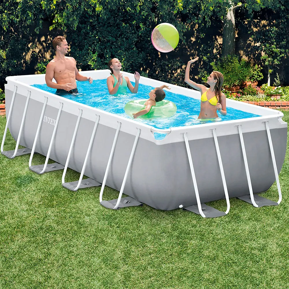 Intex Prisma Frame Rectangular Above Ground With Filter Pool unisex, 400 x 200 x 100cm