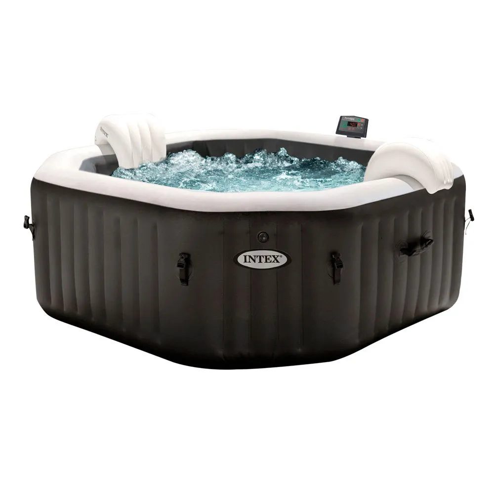 Intex Purespa Bubbelbad Med Deluxe-massagejets unisex, Black / white, 795L
