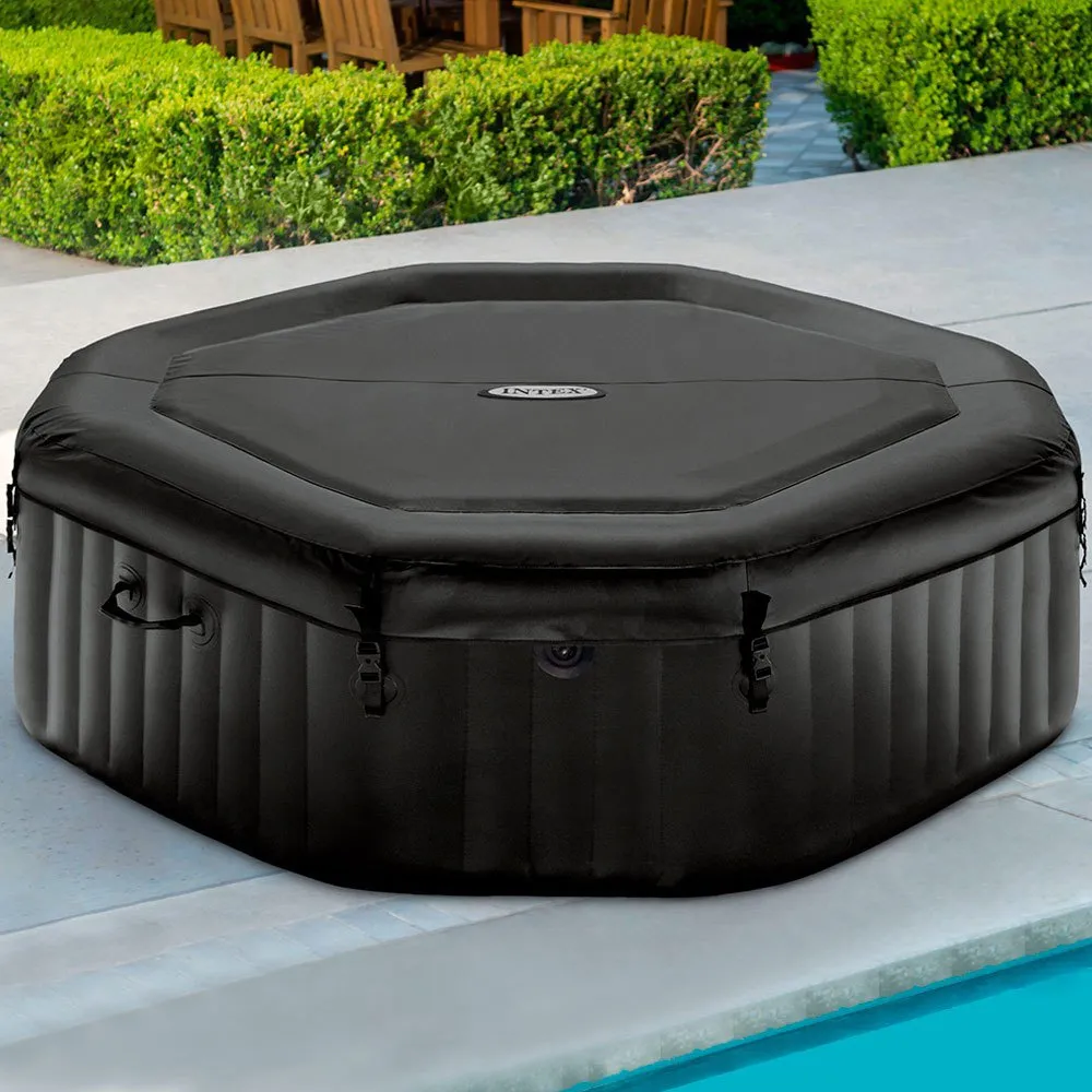 Intex Purespa Bubbelbad Med Deluxe-massagejets unisex, Black / white, 795L